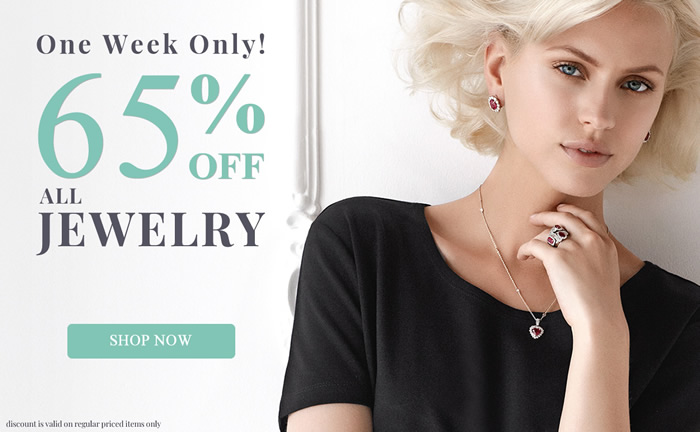 One Week Only! All Jewelry 65% OFF