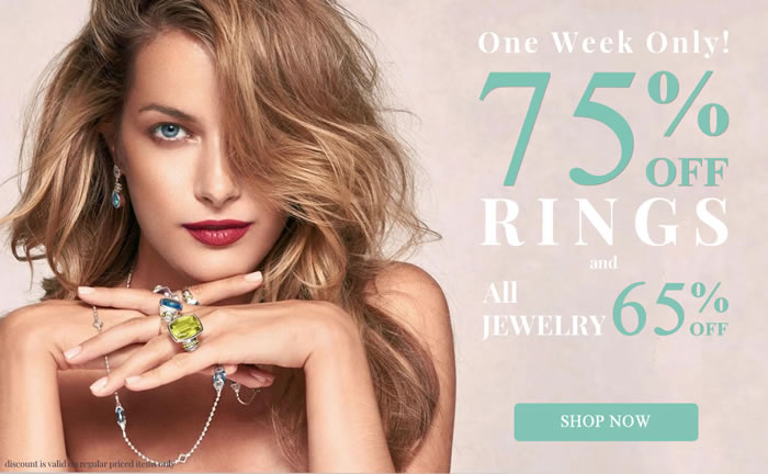 All Rings 75% OFF and more...