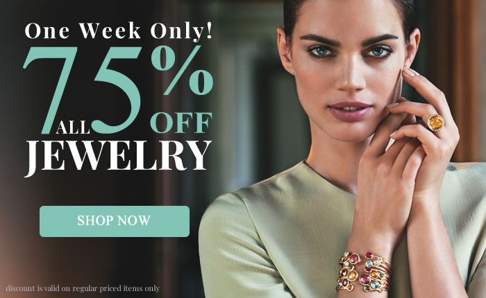 One Week Only! All Jewelry 75% OFF
