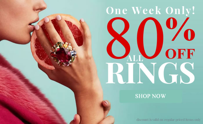One Week Only - All Rings 80% OFF
