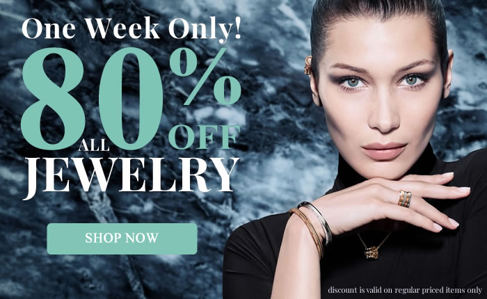 One Week Only! All Jewelry 80% OFF + All Pendants 85% OFF