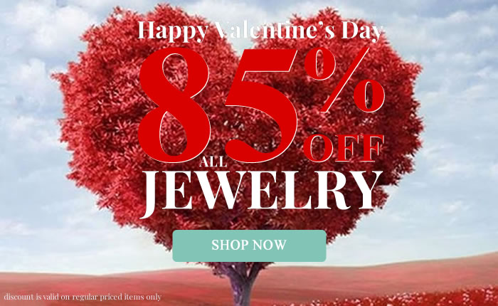 Valentine's Day SALE - All Jewelry 85% OFF