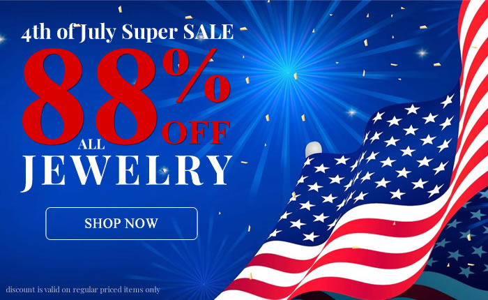 4th of July SUPER SALE - All Jewelry 88% OFF
