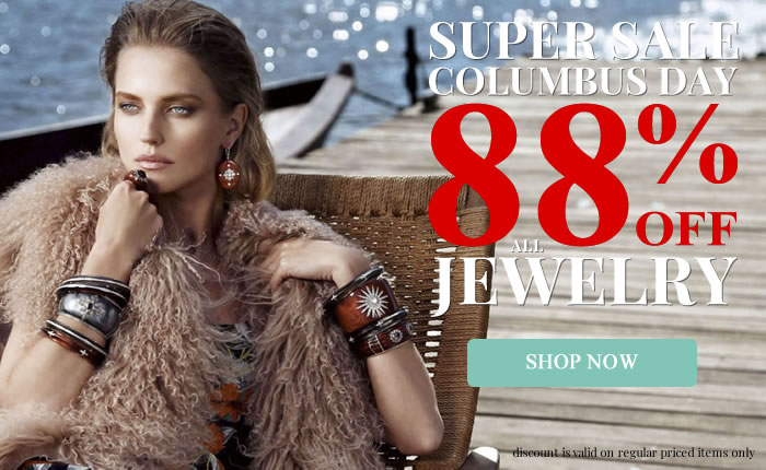 SUPER SALE - Columbus Day All Jewelry 88% OFF