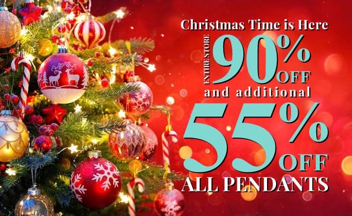 Christmas Time is Here! All PENDANTS 55% OFF + All Other Jewelry 50% OFF