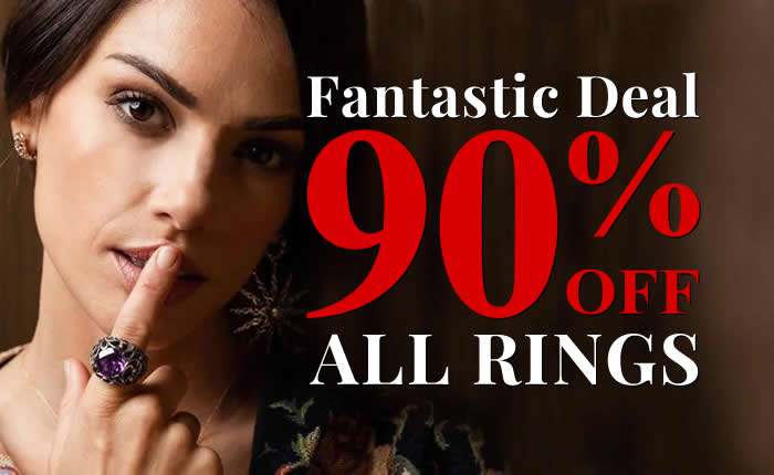 Fantastic Deal – All Rings 90% OFF