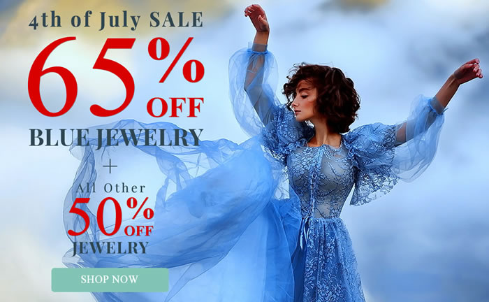 4th of July - Blue Jewelry 65% OFF + All Other Jewelry 50% OFF