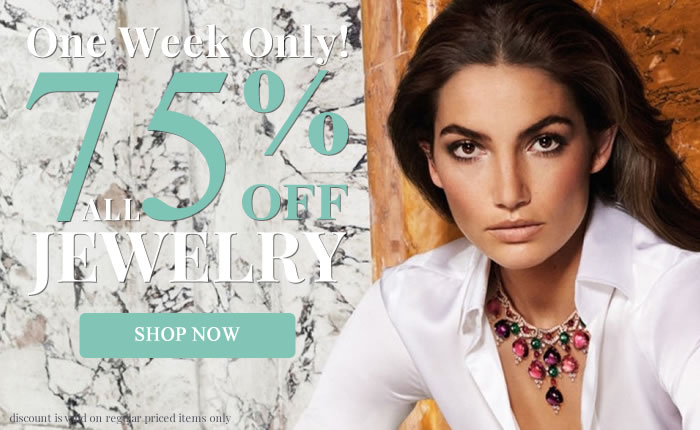 All Jewelry 75% OFF - One Week Only