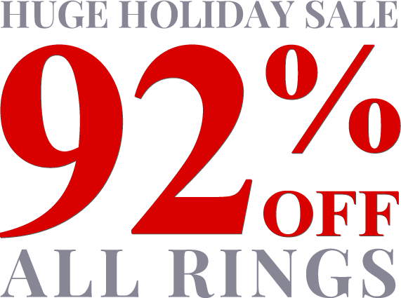 HUGE HOLIDAY SALE All Rings 92% OFF