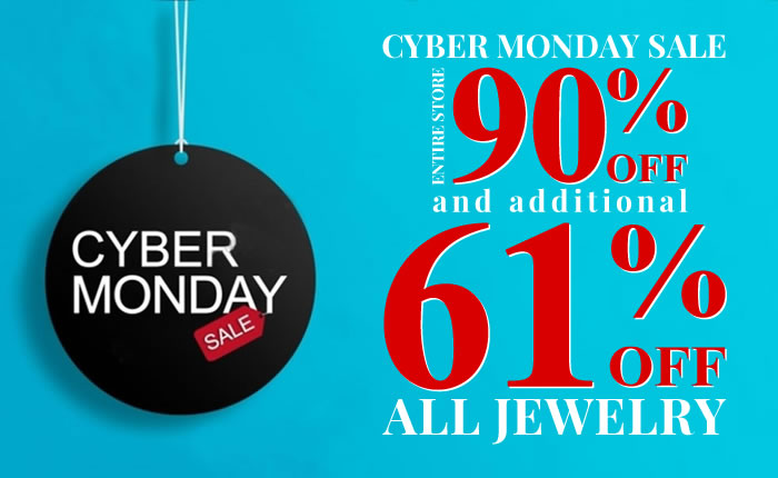  Cyber Monday is On! 61% Off All Jewelry 