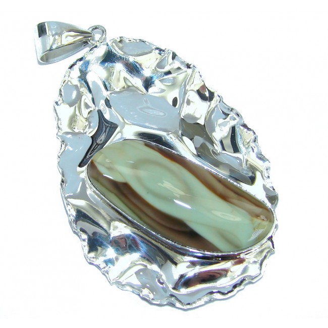 Exclusive AAA+ quality Imperial Jasper Sterling Silver Pendant