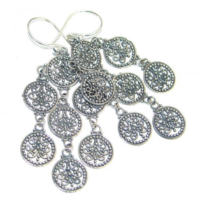 Sublime .925 Sterling Silver handcrafted earrings