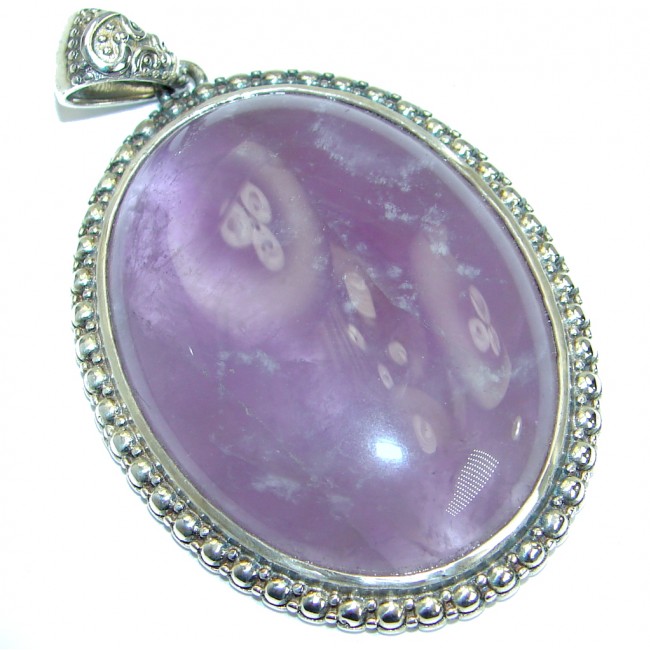 Authentic Purple Amethyst .925 Sterling Silver Pendant
