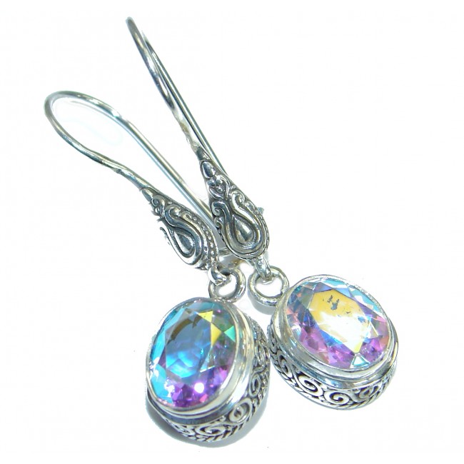 Just Perfect White Opal Quartz .925 Sterling Silver earrings