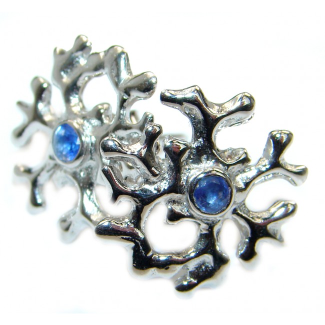Genuine Kyanite .925 Sterling Silver handamde earrings