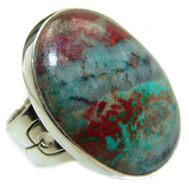 Sonora Jasper .925 Sterling Silver handcrafted Ring size 7 1/4