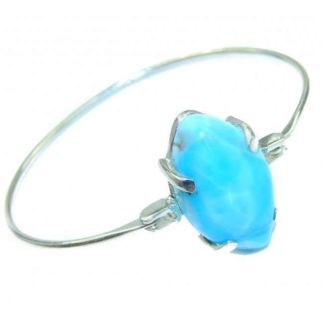 Sublime Beauty of Nature Blue Larimar .925 Sterling Silver handcrafted Bracelet