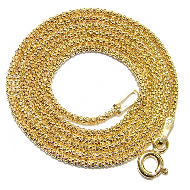 Coreana 18K Gold over .925 Sterling Silver Chain 18'' long, 2 mm wide