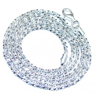 Twisted Rock Sterling Silver Chain 20'' long, 3.5 mm wide