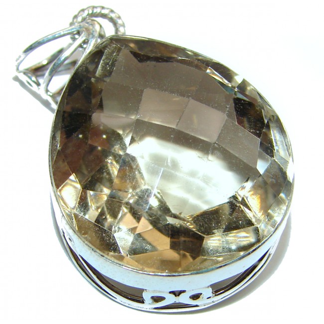 Precious Champagne Topaz .925 Sterling Silver handcrafted Pendant