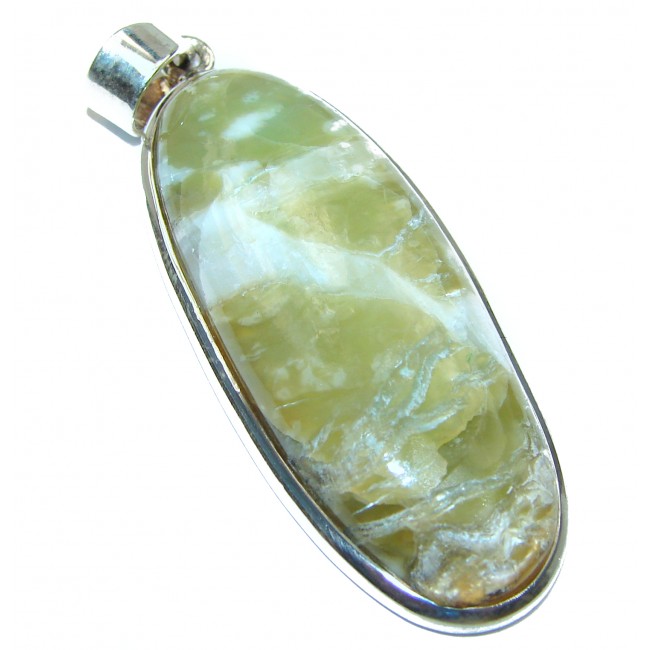 Luxurious Peruvian Opal .925 Sterling Silver handmade Pendant