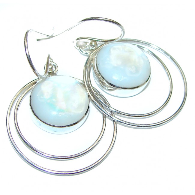 Huge Blister Pearl .925 Sterling Silver handmade earrings