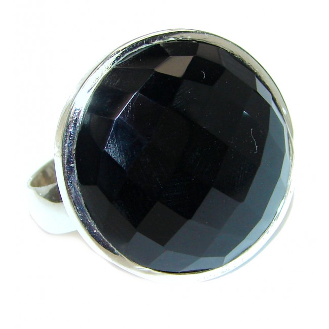 Majestic Authentic Onyx .925 Sterling Silver handmade Ring s. 10