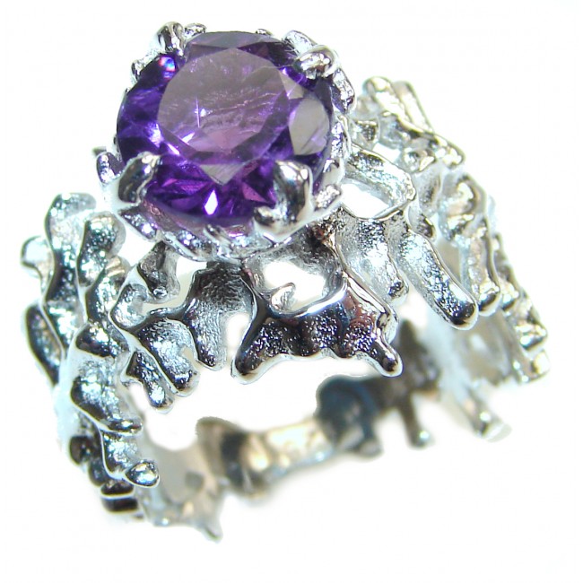 Purple Reef Amethyst .925 Sterling Silver Ring size 7 1/4
