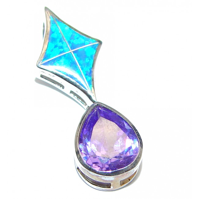 Perfection Doublet Opal .925 Sterling Silver handmade Pendant