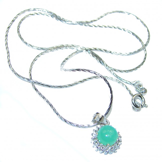 Emerald .925 Sterling Silver necklace