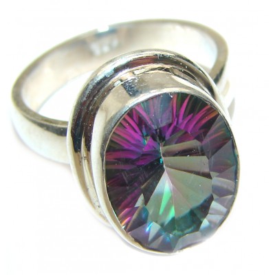 Awesome Natural Magic Topaz .925 Silver Ring size 7 1/4