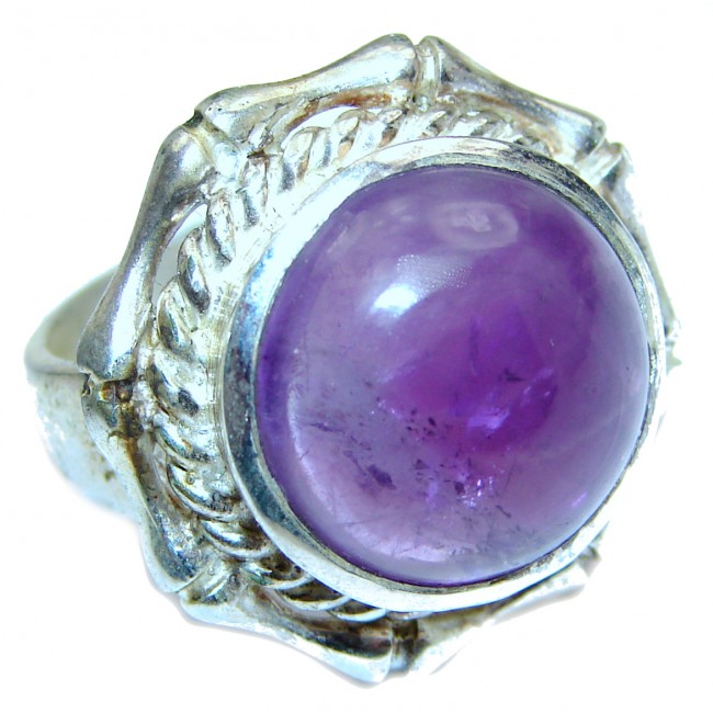 Purple Perfection Amethyst .925 Sterling Silver Ring size 7 1/4