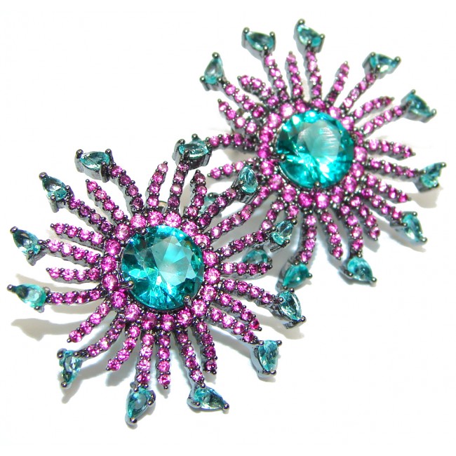 Supernova London Blue Topaz .925 Sterling Silver earrings