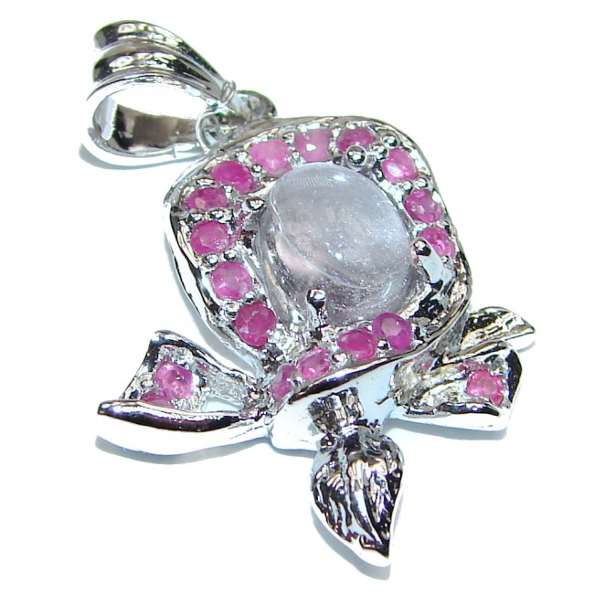 Perfect Pink Amethyst Ruby .925 Sterling Silver handmade pendant