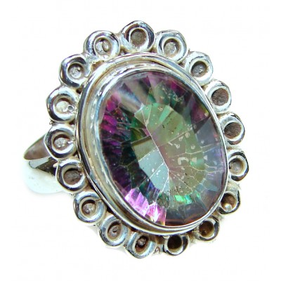 Awesome Natural Magic Topaz .925 Silver Ring size 7
