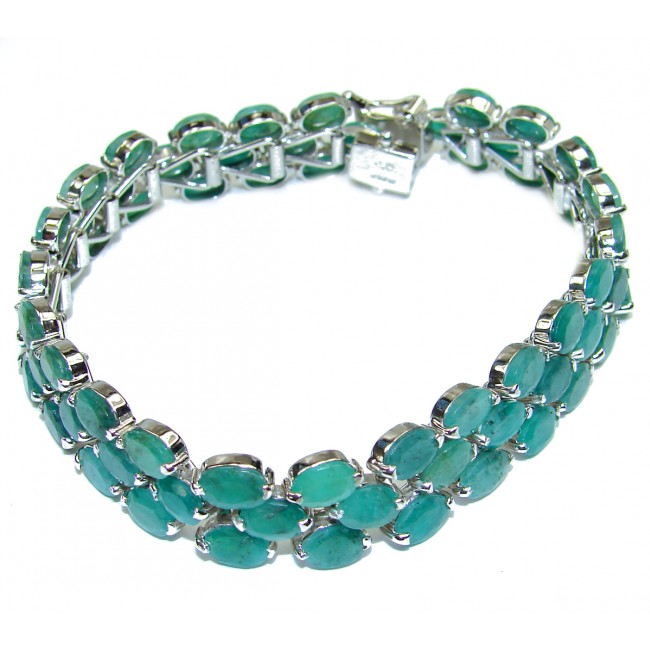 Vanessa authentic Emerald .3925 Sterling Silver handcrafted Bracelet