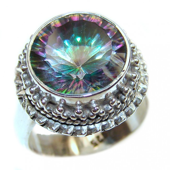 Awesome Natural Magic Topaz .925 Silver Ring size 7