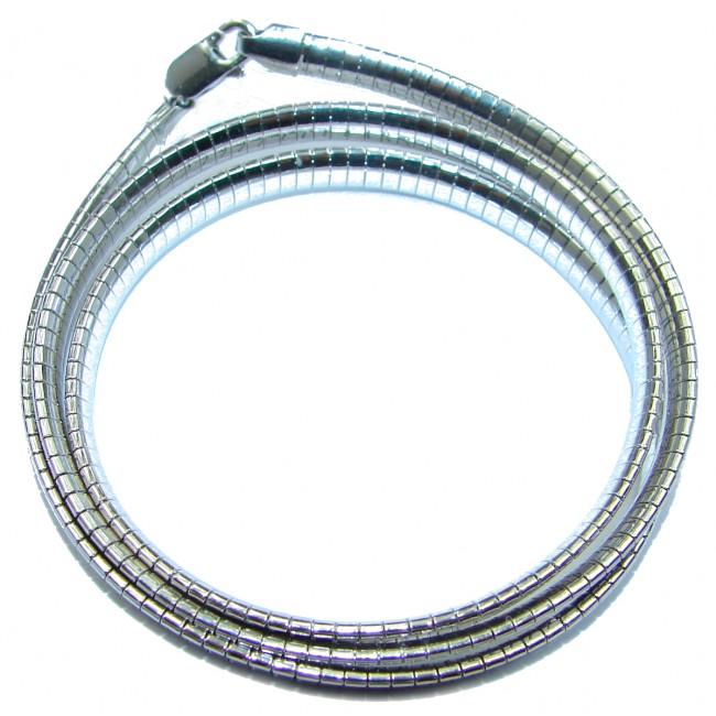 Omega Sterling Silver Chain 18'' long, 5 mm wide