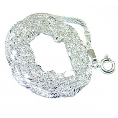 Singapore design Sterling Silver Chain 18'' long, 1.5 mm wide