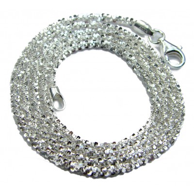 Twisted Rock Sterling Silver Chain 18'' long, 3 mm wide