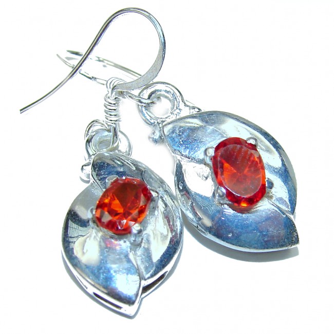 Authentic quartz .925 Sterling Silver handmade earrings