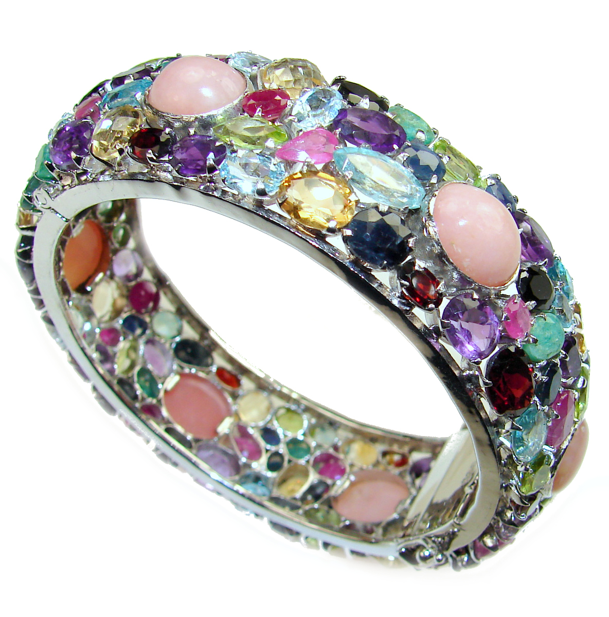 Spectacular authentic Australian Pink Opal .925 Sterling Silver ...
