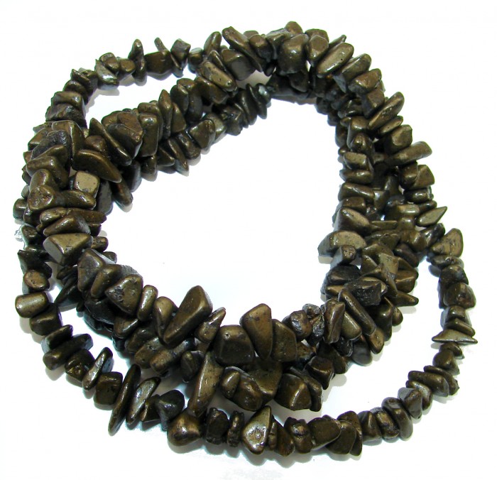 Jumbo Unique Design Genuine Pyrite Sterling Silver handmade necklace