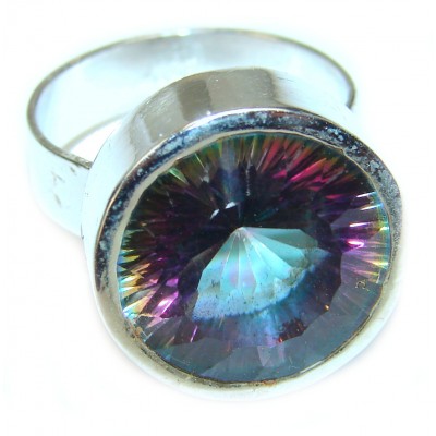 Awesome Natural Magic Topaz .925 Silver Ring size 8
