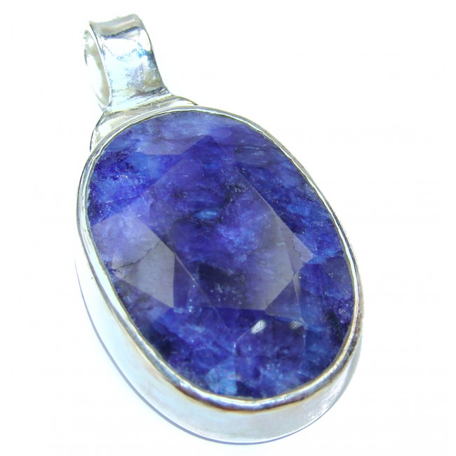 Mia Sapphire .925 Sterling Silver handcrafted pendant