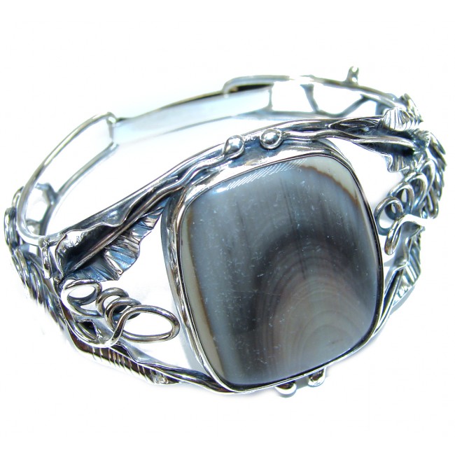 Bohemian Style Excellent quality Imperial Jasper .925 Sterling Silver Bracelet