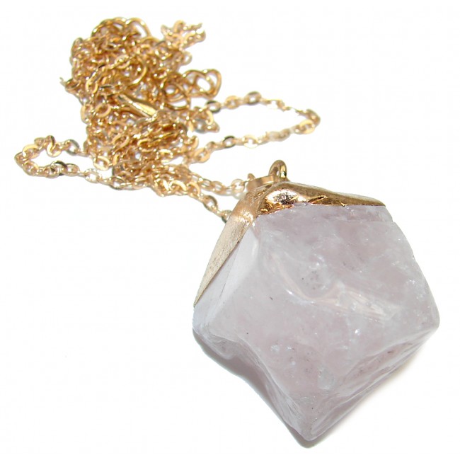 Authentic Rose Quartz .925 Sterling Silver handcrafted necklace