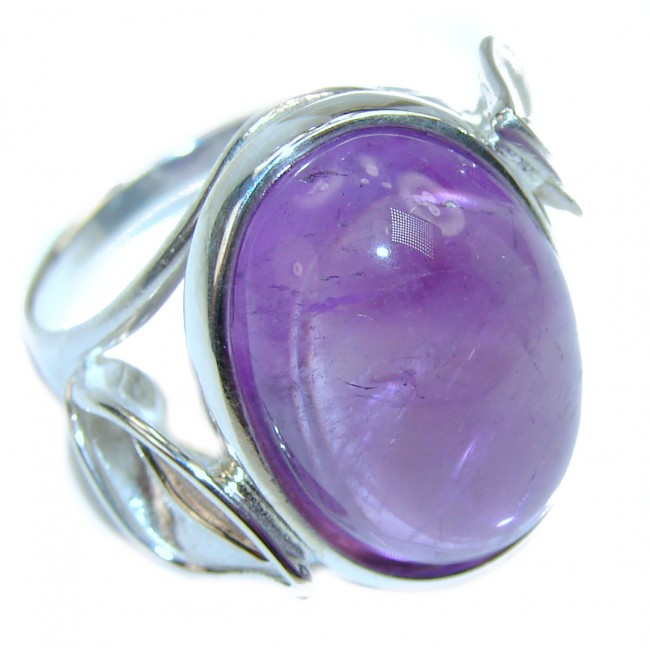 Purple Beauty 38.5 carat Amethyst .925 Sterling Silver Ring size 8