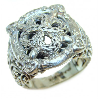 .925 Sterling Silver Bali handmade ring size 7