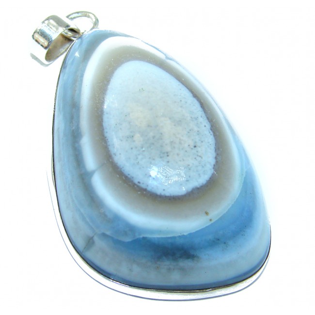 Bulls Eye Agate .925 Sterling Silver handcrafted Pendant